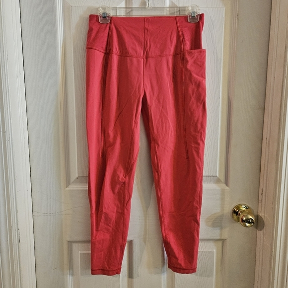 Sweaty Betty Super Soft 7/8 Yoga Leggings Bright Pink Size 8 - Picture 1 of 8